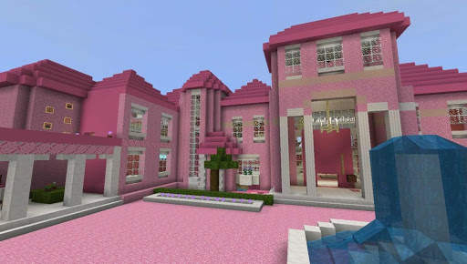 Pink House for girls in Minecraft PE screenshot 6