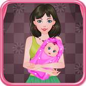 Newborn diaper change logo