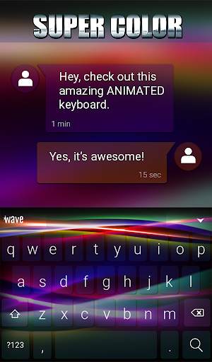 Super Color Animated Keyboard   Live Wallpaper screenshot 3