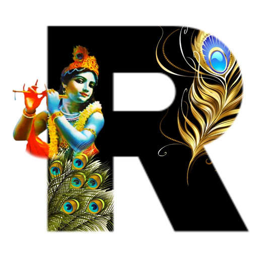 Krishna Janmashtami Alphabet Letter/Name Wallpaper 2 تصوير الشاشة