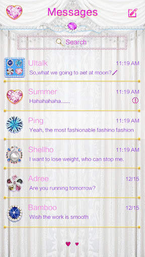 GO SMS PRO ANGEL TEARS THEME 3 تصوير الشاشة