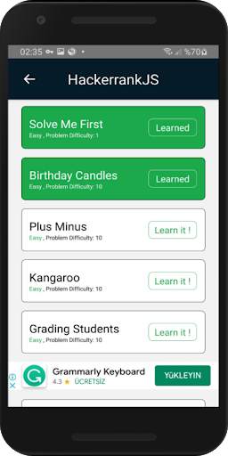 Hackerrank JS screenshot 3