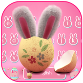 Pink Rabbit Keyboard Theme icon