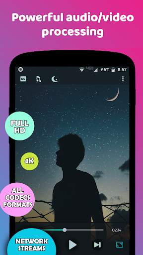 Night Video Player - voice amp screenshot 2