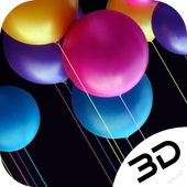 Colorful Helium Ballons Party Live 3D Wallpaper icon