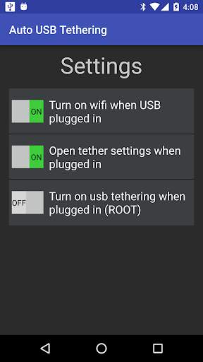 Auto USB Tethering screenshot 1