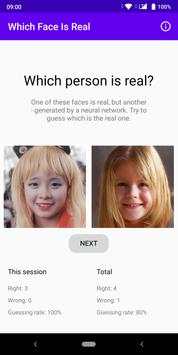 Which Face Is Real - distinguish real/AI generated screenshot 1