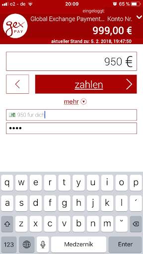 GexPay screenshot 2
