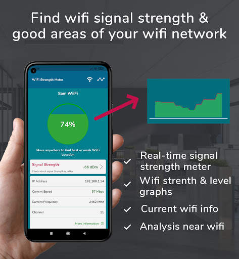 WiFi Signal Strength Meter screenshot 1