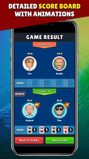 Mindi (MendiCot) - Free Indian Card Game. скриншот 5