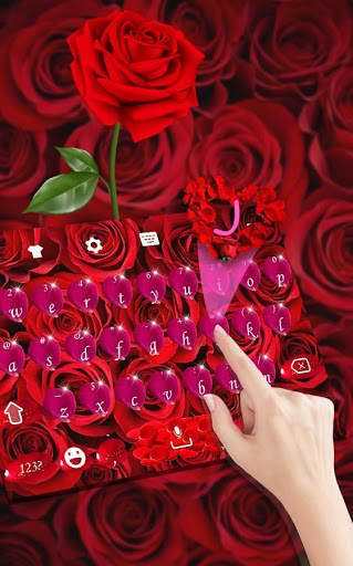 Red Rose Keyboard Theme screenshot 2
