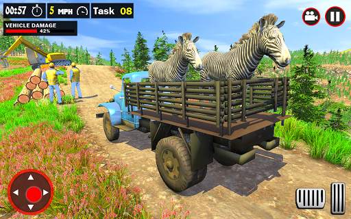 Offroad Truck Simulator - Animal Transport Games screenshot 10