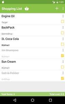 Shopping List screenshot 8