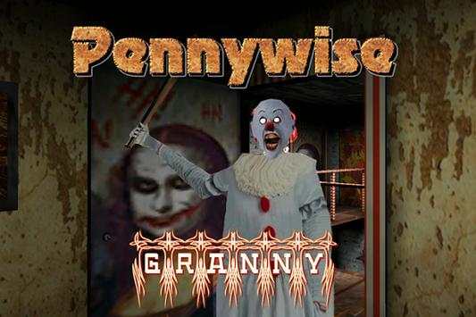 Pennywise! Evil Clown Granny - Scarry Horror Mod screenshot 1