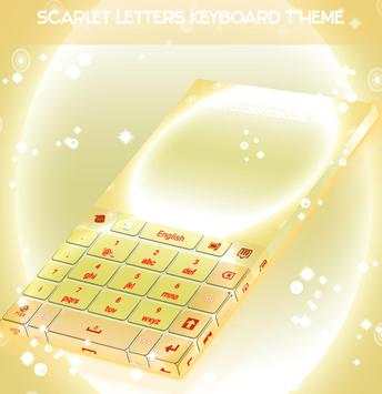 Scarlet Letters Keyboard Theme screenshot 5