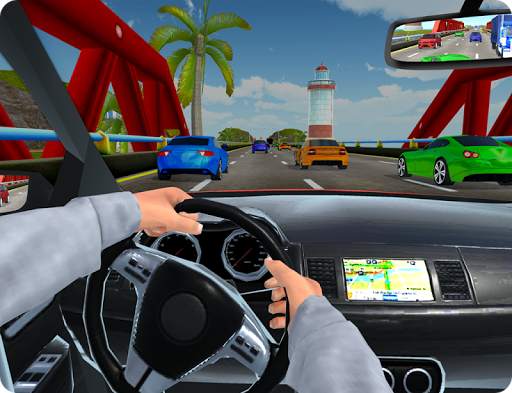 High Speed Traffic Car Driving Road Race Simulator screenshot 13