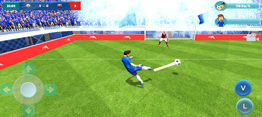 Goalie Wars Football - 1vs1 Soccer Goalie Striker screenshot 1