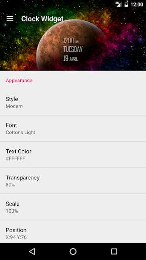 Clock Widget screenshot 5