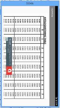 Log Table screenshot 5