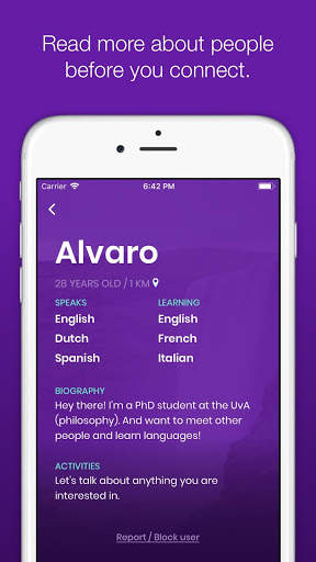 Ananas Language Exchange screenshot 3