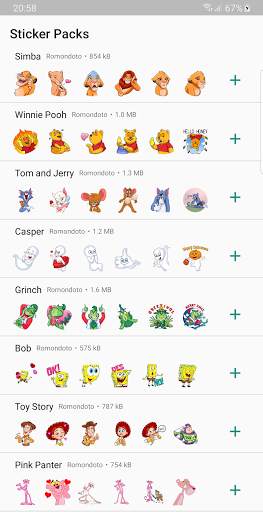 Nuevos Stickers Caricaturas Graciosas Wastickerapp screenshot 1