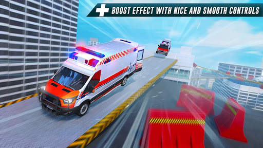 Stickman Ambulance Roof Jumping - Rooftop Stunts screenshot 5