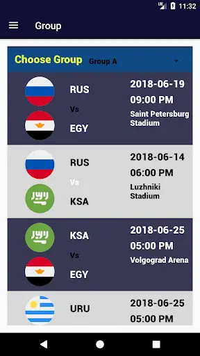 SOCCER 2018 Fixture screenshot 3