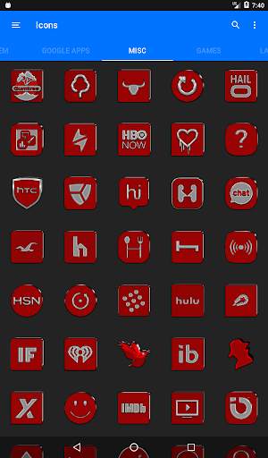 Red Icon Pack 16 تصوير الشاشة