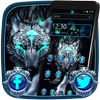 Blue Wild Thunder Wolf Theme иконка
