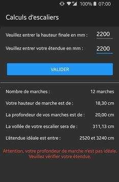 Calculs d'escaliers screenshot 3