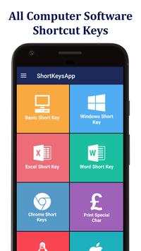 Shortcut Keys Master - Computer shortcut keys app 1 تصوير الشاشة
