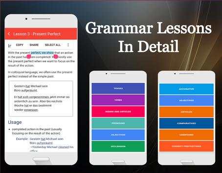 Learn Deutsch Grammatik screenshot 2