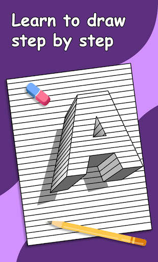 How to draw 3d drawings screenshot 1