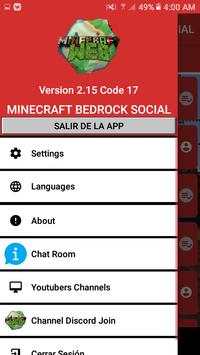 RED SOCIAL MINECRAFT BEDROCK screenshot 3