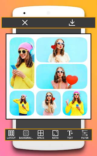 Photo Collage Maker Editor & Mirror Photo Maker 3 تصوير الشاشة