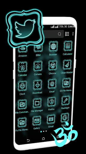 Shiva Neon Launcher Theme screenshot 2