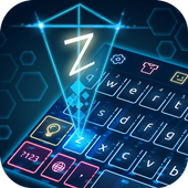 Keyboard-Hologram Neon Theme icon
