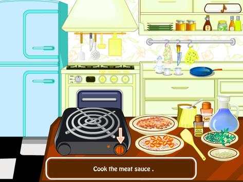 cooking lasagna game screenshot 1