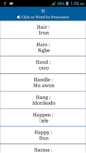 Common Words English to Yoruba screenshot 3