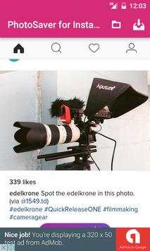 PhotoSaver for instagram screenshot 2