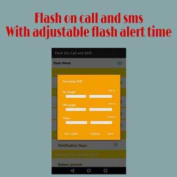 Flash on Call and SMS:  Flash Alert Torch screenshot 3