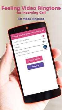 Feeling Video Ringtone for Incoming Call 4 تصوير الشاشة