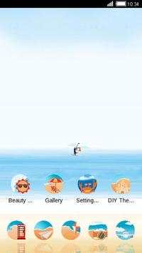 Pure Sea White Theme HD screenshot 1