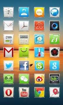 Square GO Launcher Theme screenshot 5