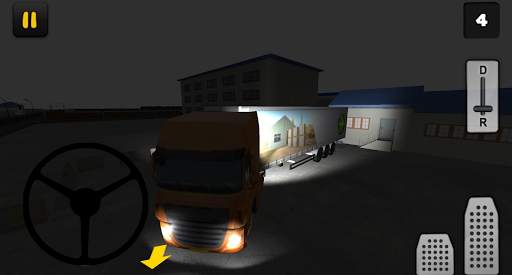 Night Truck 3D: Factory Parking screenshot 1
