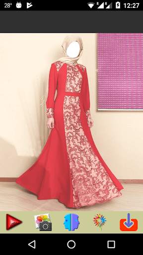 Red Abaya Photo Editor screenshot 1