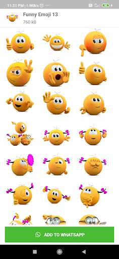 WAStickerApps 🔥 New Funny Emoji 3D Stickers screenshot 3
