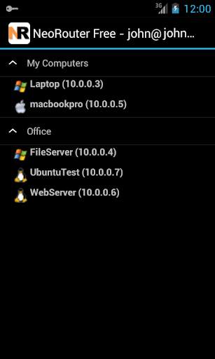 NeoRouter VPN Professional screenshot 3