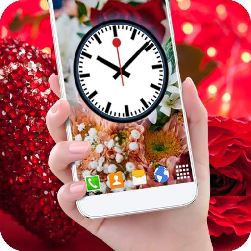 Rose Live Clock Wallpaper - Flower Clock on Screen 1.0