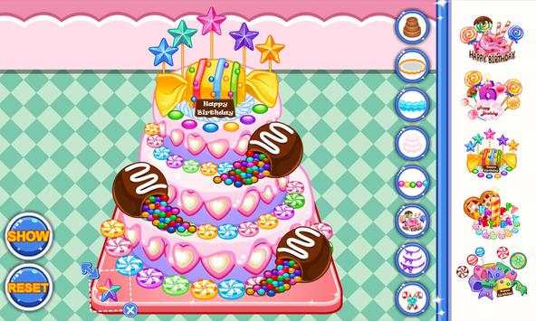Cook a candy birthday cake screenshot 8